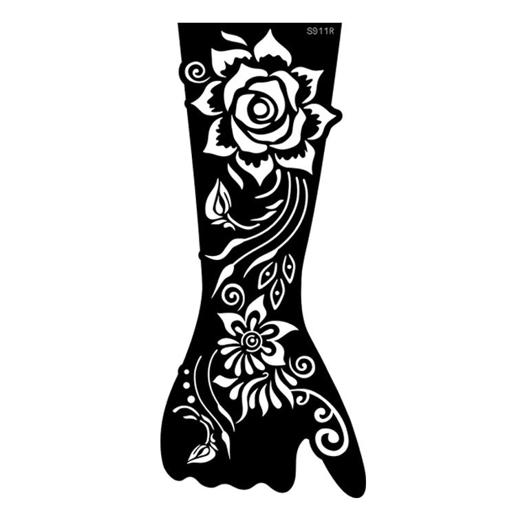 ✨ Tattoo Éphémère Aïssata – Géométrie Mystique