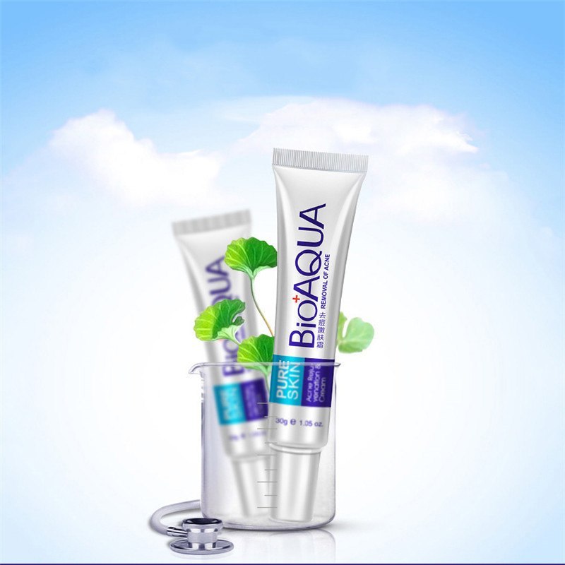 🌿 Bioaqua – Crème Anti-Acné et Contrôle du Sébum 30g