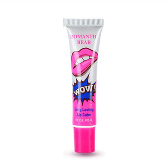 💋 ROMANTIC BEAR – Rouge à Lèvres Peel-Off 6 Couleurs Longue Tenue