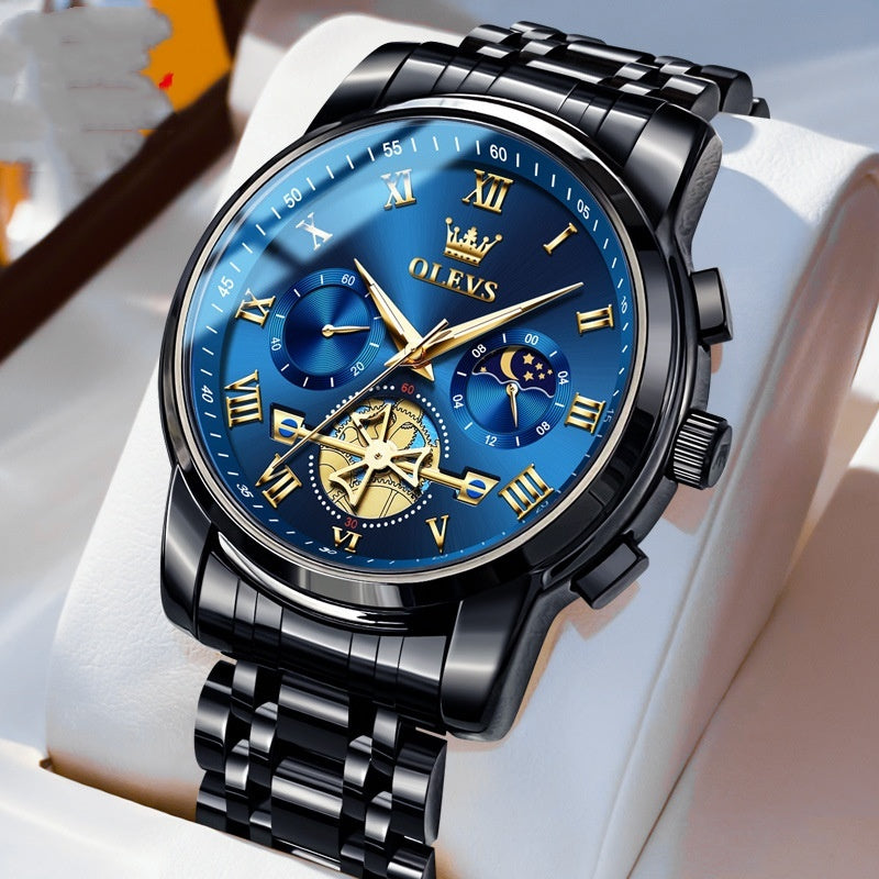 ⌚ OBATALA– Montre Quartz Multifonction Homme ✨