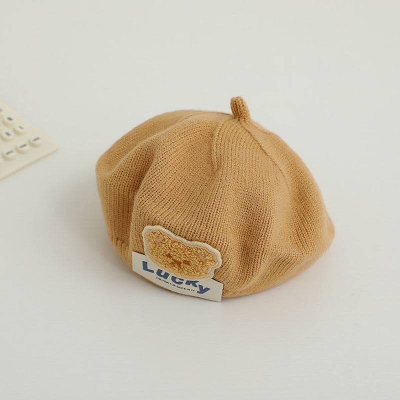 Children Beret Autumn And Winter Thermal Knitting