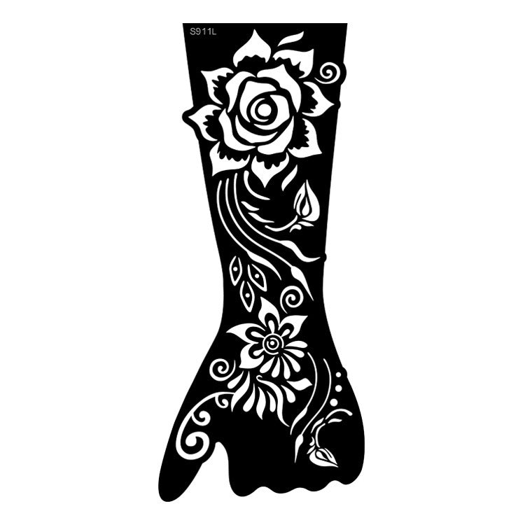✨ Tattoo Éphémère Aïssata – Géométrie Mystique