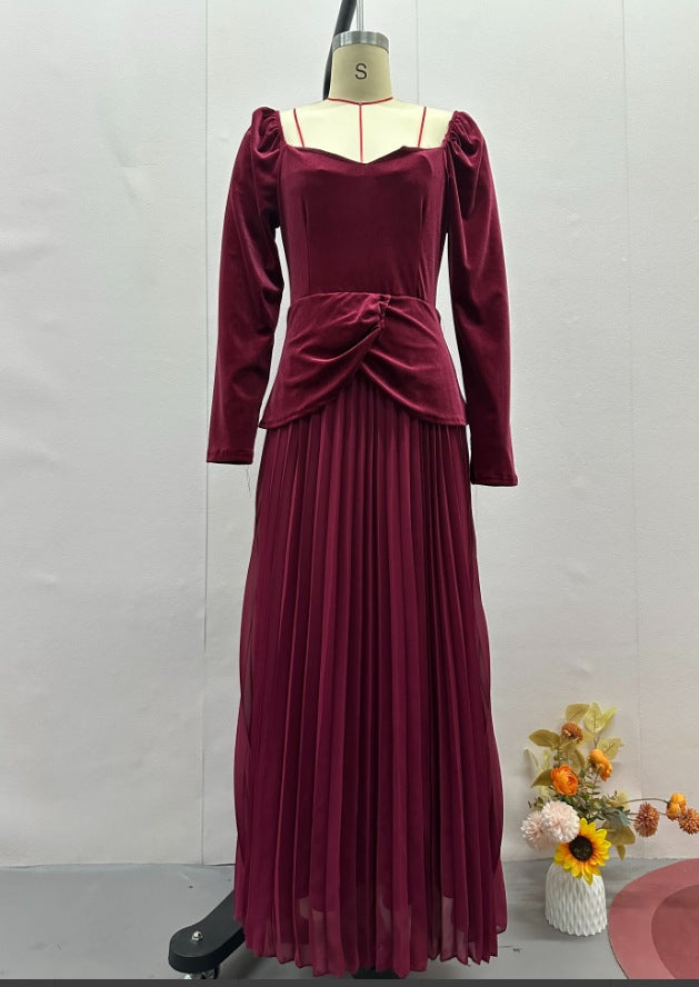 Scarlett Robe Longue Faux Deux-Pièces