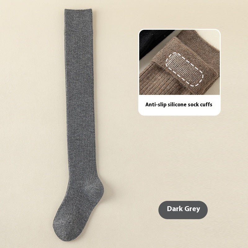 ChicWool Chaussettes Hautes Antidérapantes en Laine
