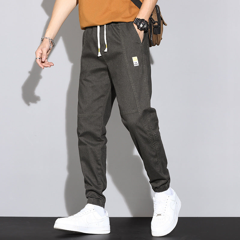 Jean Homme Grande Taille – Style Décontracté, Taille Moyenne, Multi-Poches