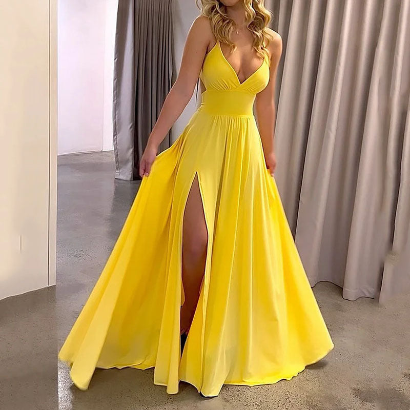 Robe Soleil Nouée – Décolleté & Dos Dénudé