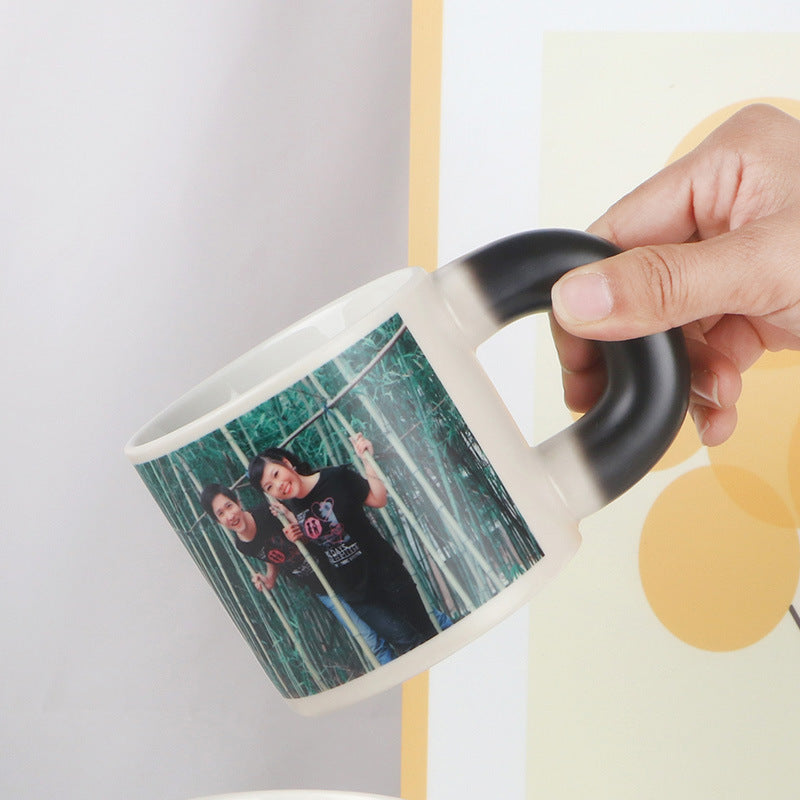Photo Heating Color Changing Ceramic Mug