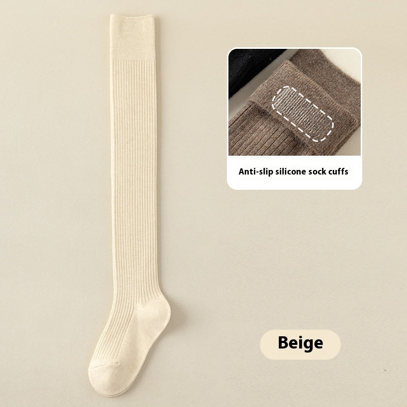ChicWool Chaussettes Hautes Antidérapantes en Laine