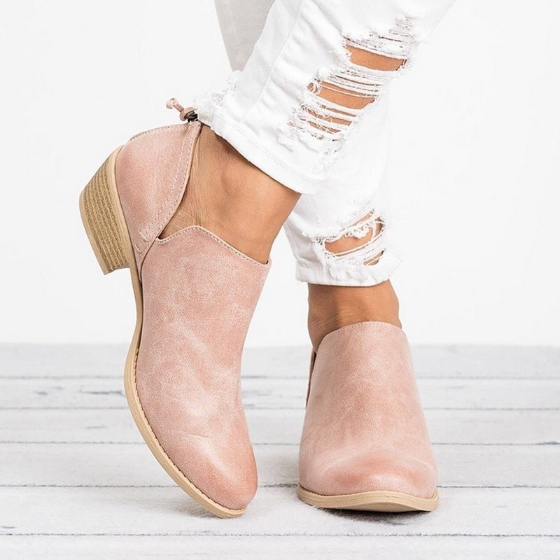 đ Bottines RĂ©tro Ă Talons â ĂlĂ©gance Automnale pour Femmes