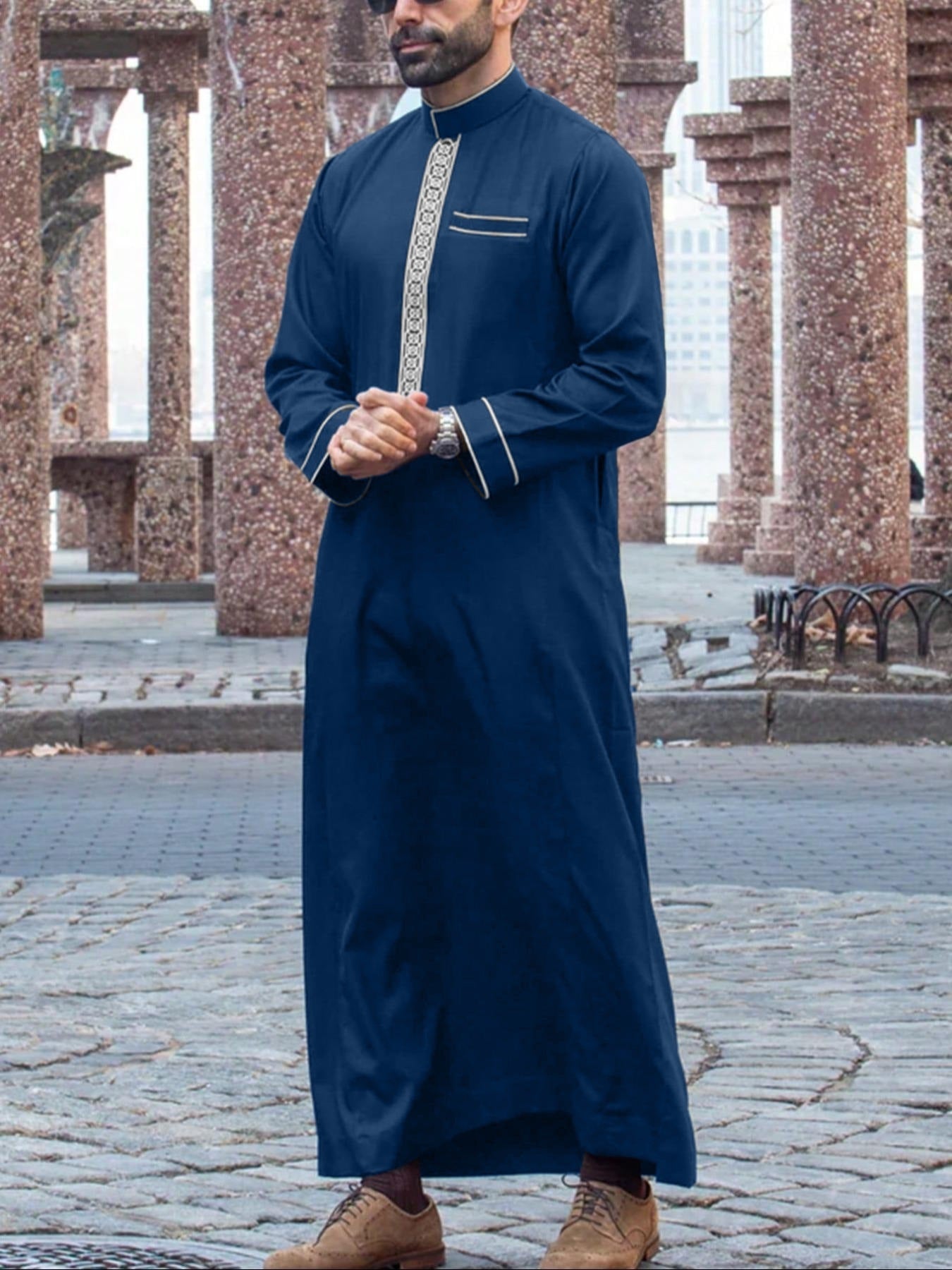 Tariq – Robe Homme Ethnique à Manches Longues