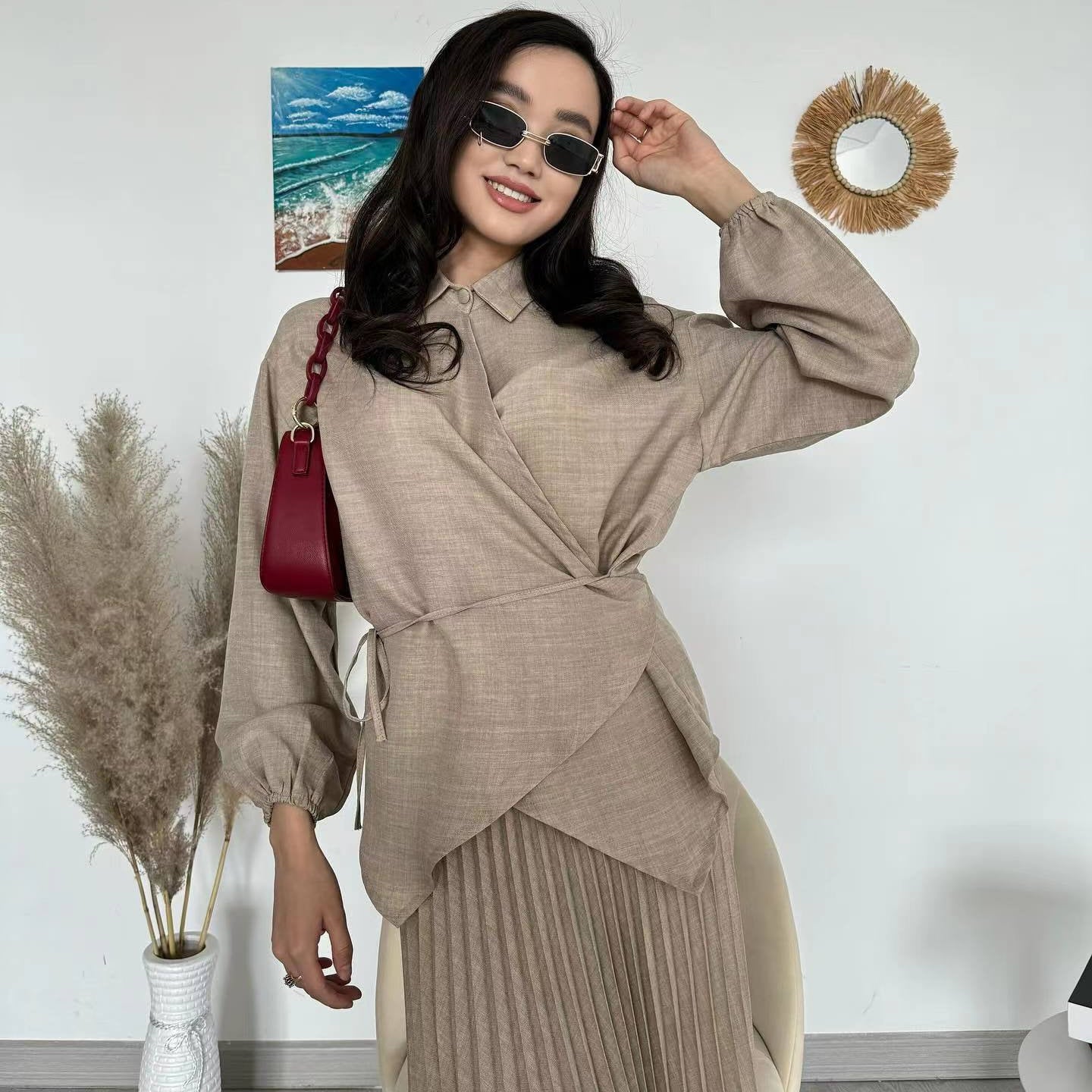 Pleated Set
