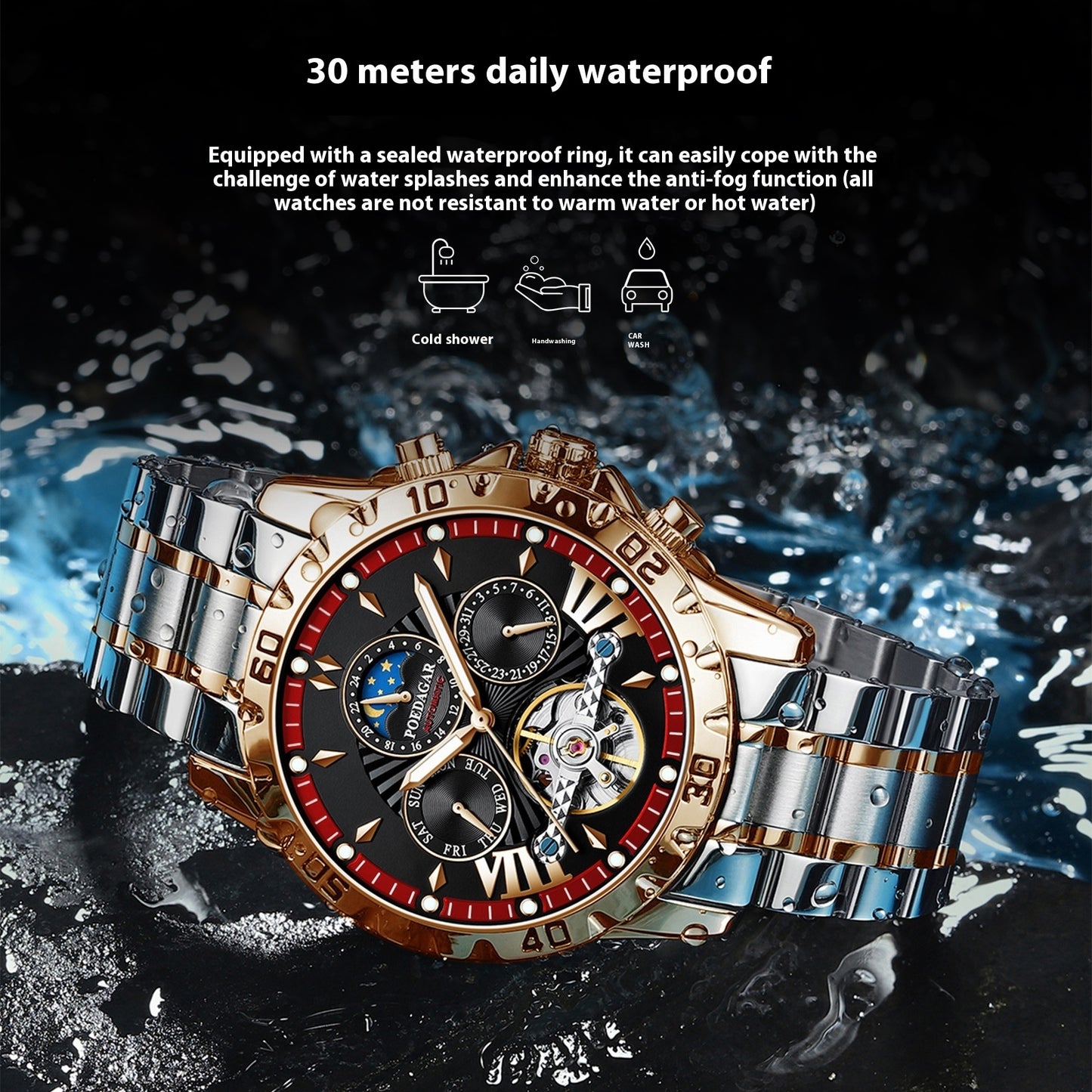 ⌚ MAKOUBA – Montre Automatique Élégance Prestige 🖤🔥
