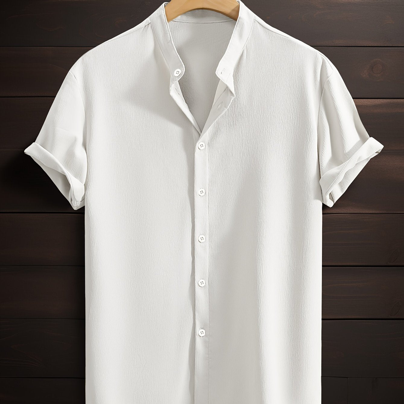 Amadou Breeze – Chemise Homme Casual Respirante Col Montant