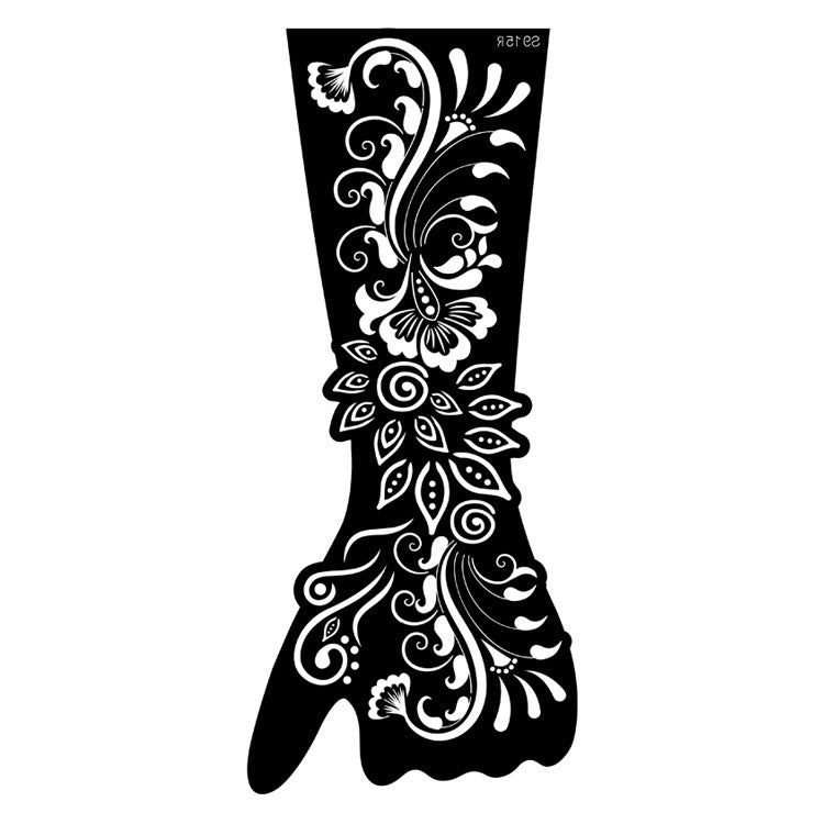 ✨ Tattoo Éphémère Aïssata – Géométrie Mystique