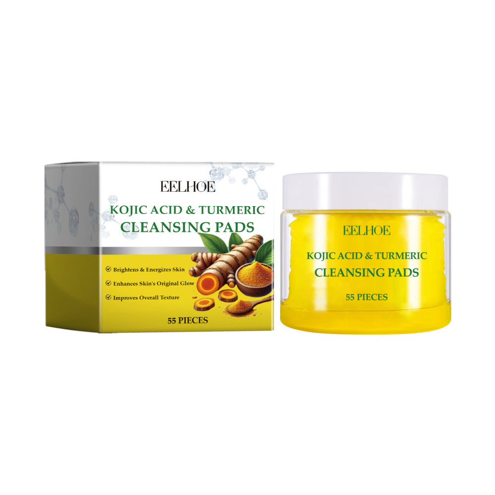 🌿 EELHOE – Pads Nettoyants Curcuma et Acide Kojique