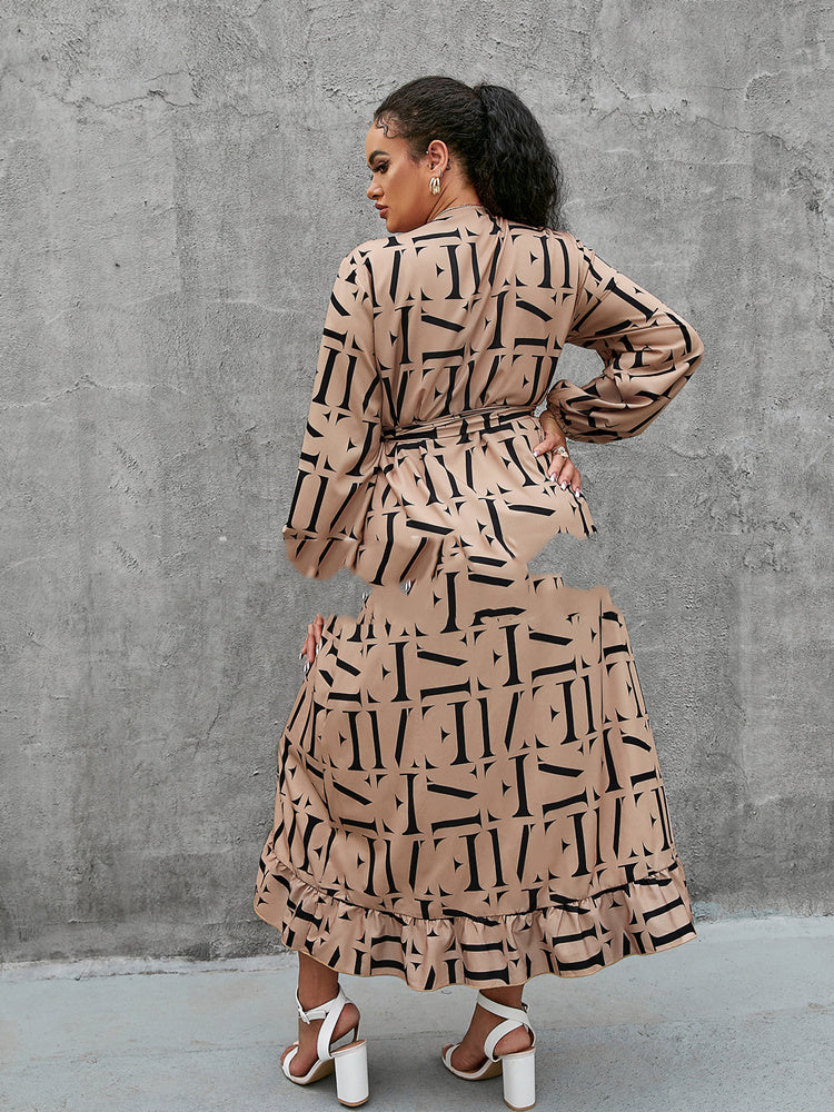 CityChic Robe Élégante à Manches Bouffantes