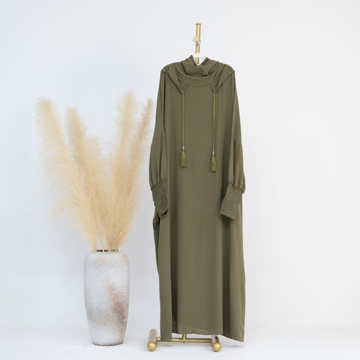 🌿 TAHIRA – Robe Élégante Orientale Sans Manches