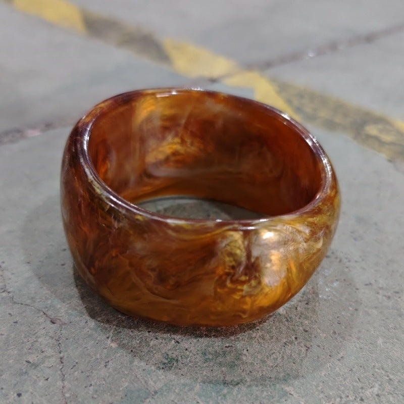 Resin Flower Bracelet - Irregular Shape, European Style
