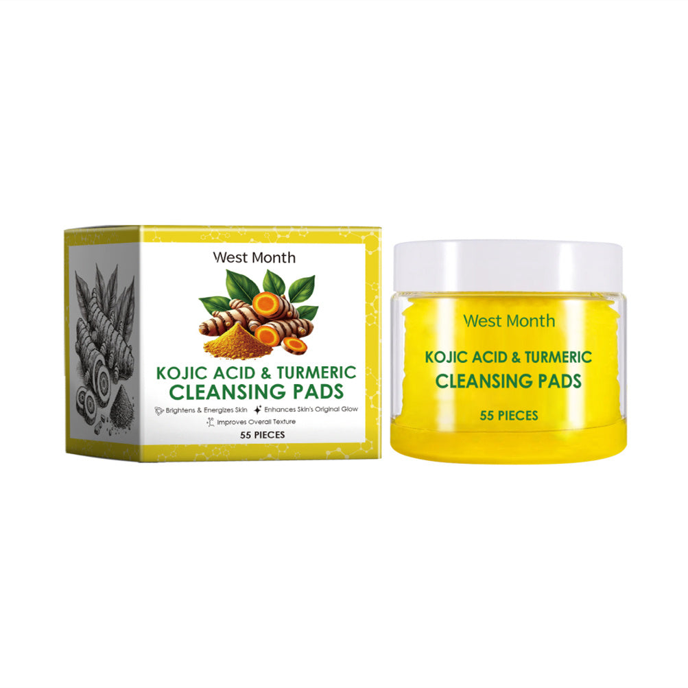 🌿 West Month – Pads Nettoyants au Curcuma et Acide Kojique