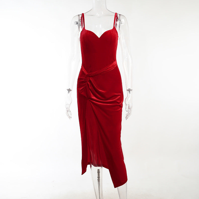 VelvetTwist Glam Mini Dress