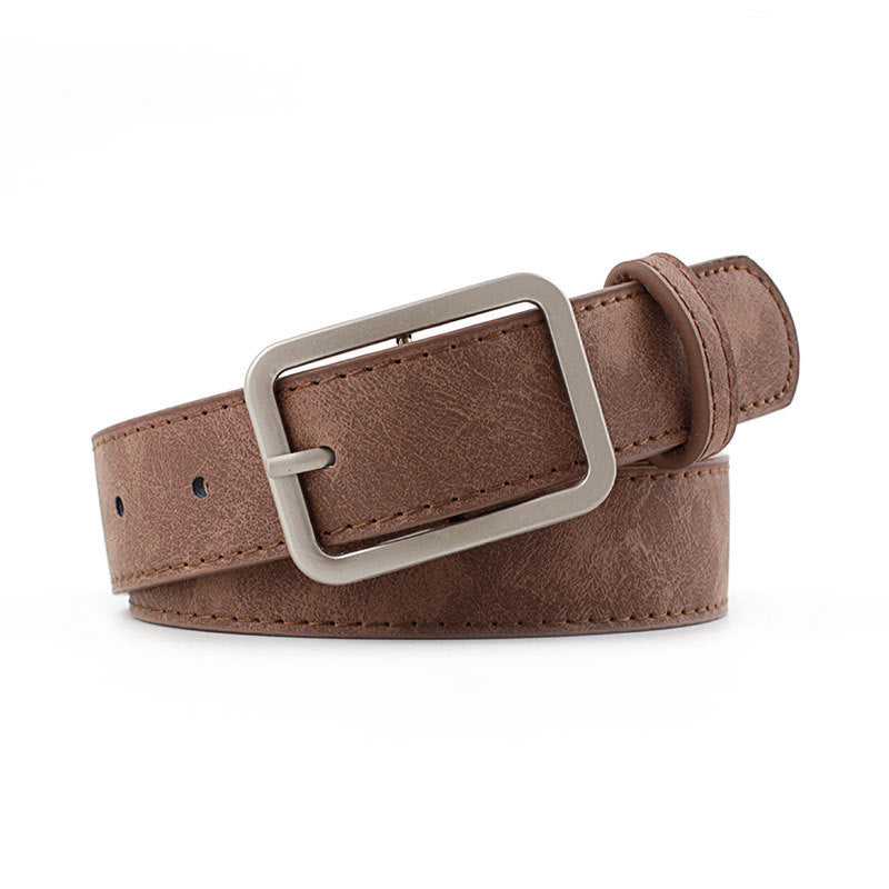 🔲 Ceinture Tendance à Boucle Carrée – Look Minimaliste & Stylé