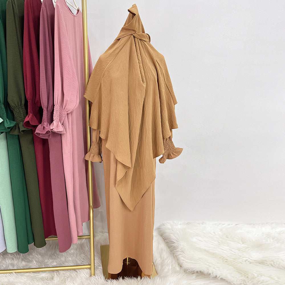 👑 Robe Kaftan Aïssata avec Voile Assorti