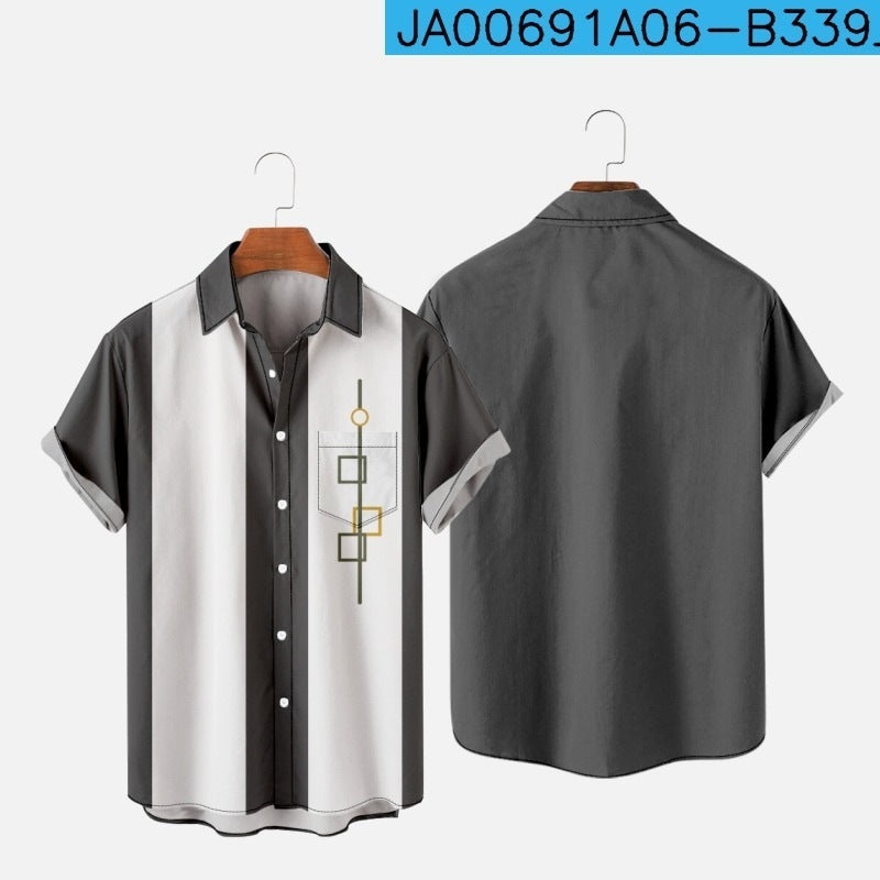 Malik Diamond – Chemise Homme Slim Été à Poches