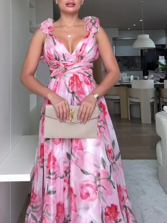 BloomBreeze Robe Longue Dos Nu