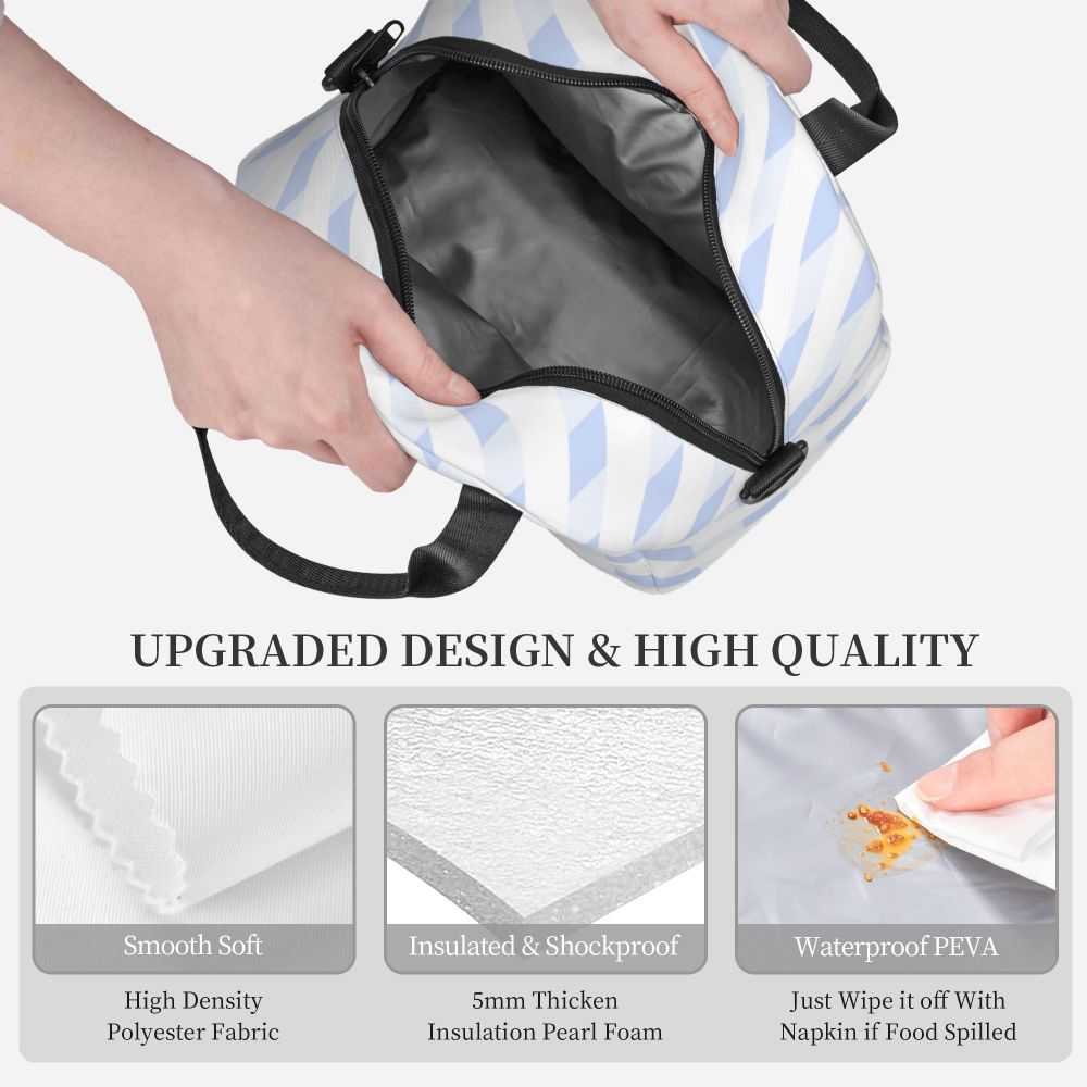 Black Handy Crossbody Insulated Lunch Bag