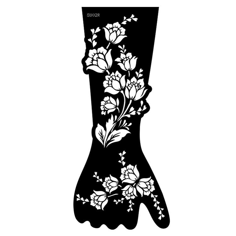 ✨ Tattoo Éphémère Aïssata – Géométrie Mystique