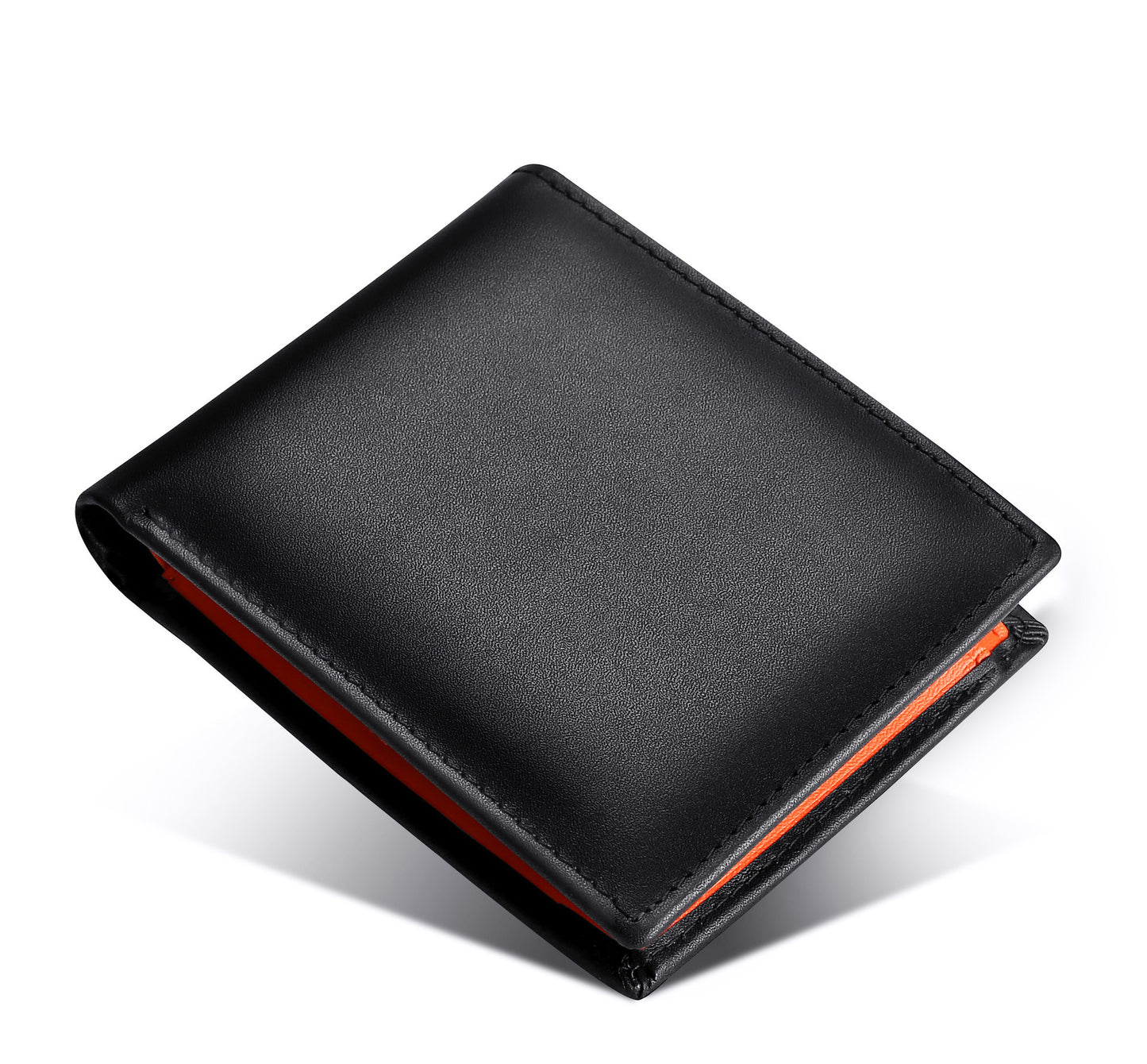 Portefeuille Rayé en Cuir Véritable – Antivol & Stylé