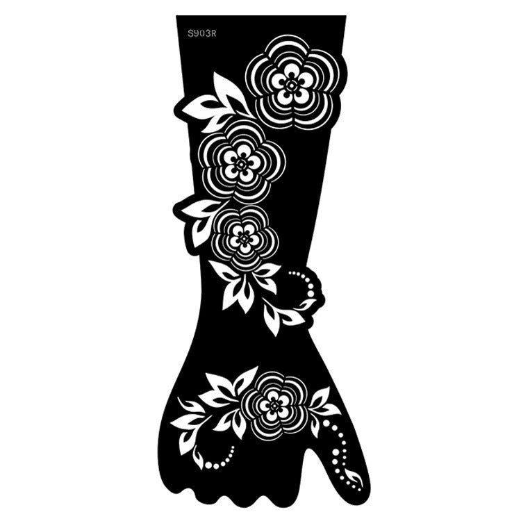 ✨ Tattoo Éphémère Aïssata – Géométrie Mystique