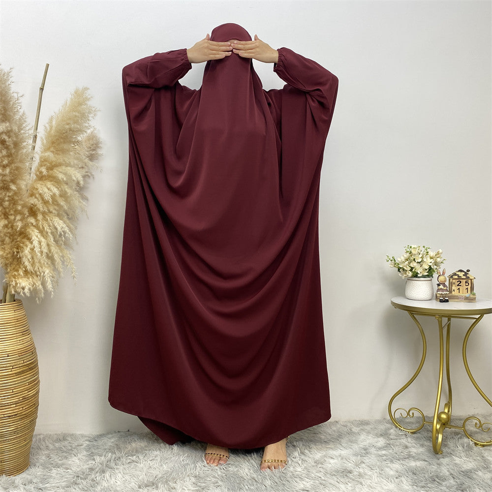 🕌 IMANE – Abaya Fendue Élégance Dubai 🌟