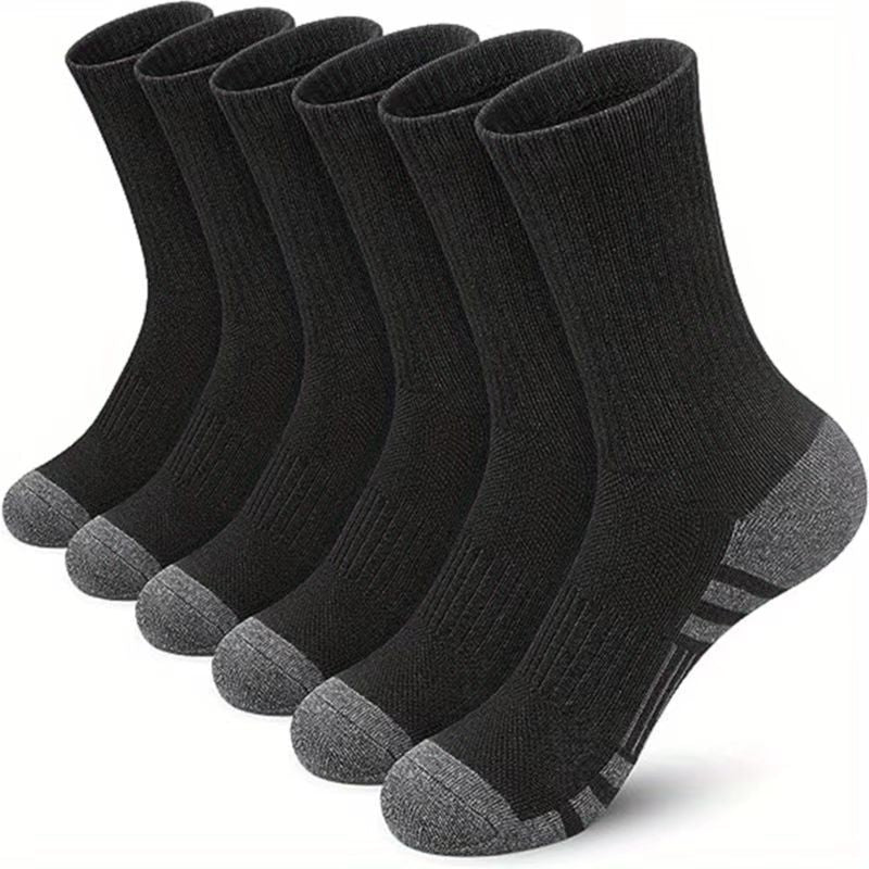 Color Matching Athletic Socks Plus Size Basketball Mid Tube Cotton Breathable