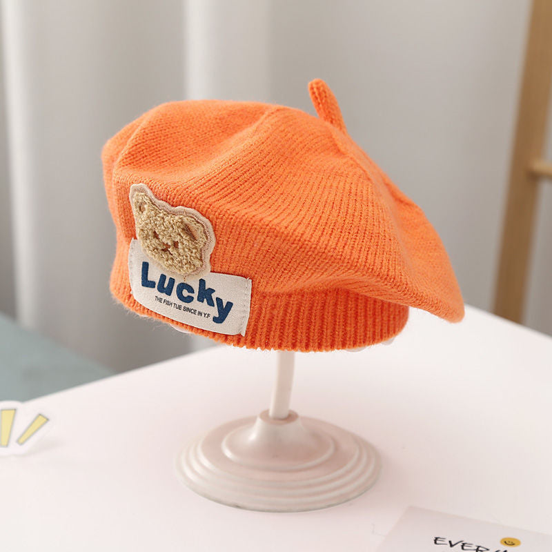 Children Beret Autumn And Winter Thermal Knitting
