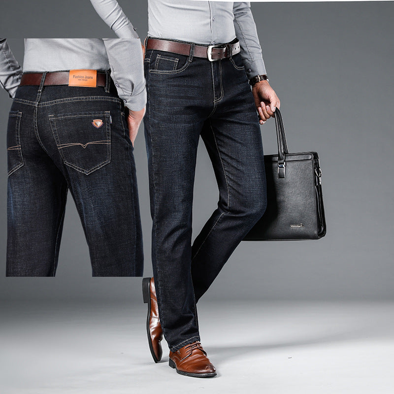 Men's Fashion Personality Spring Jeans Loose Straight