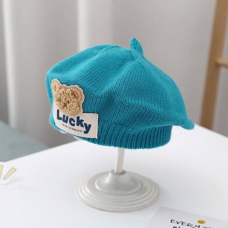 Children Beret Autumn And Winter Thermal Knitting