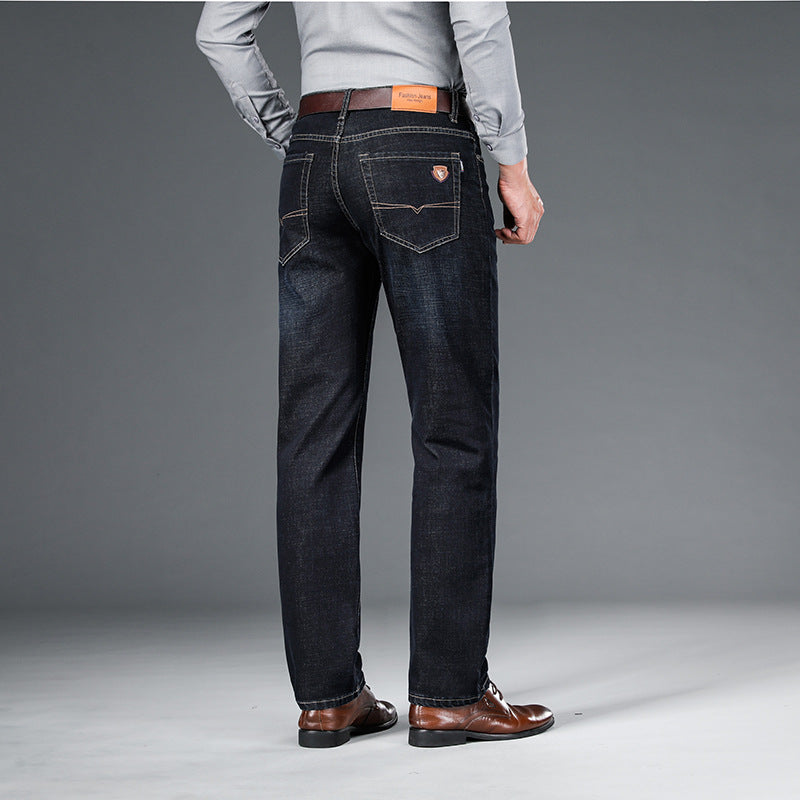 Men's Fashion Personality Spring Jeans Loose Straight