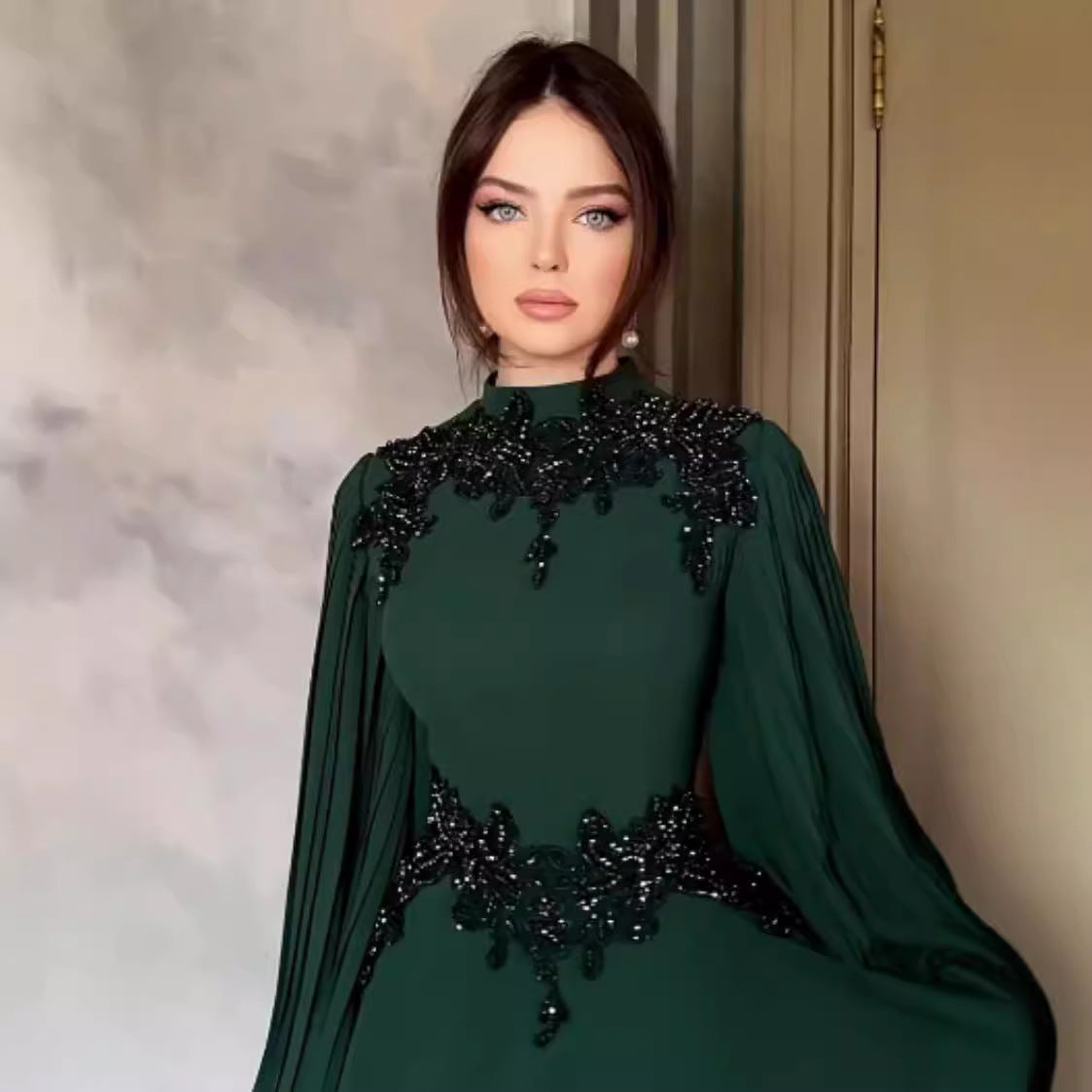 ✨ Nafatou – Robe Orientale Élégante 🌙🖤