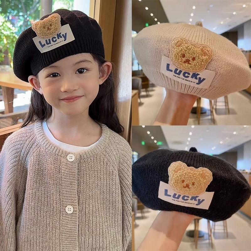 Children Beret Autumn And Winter Thermal Knitting