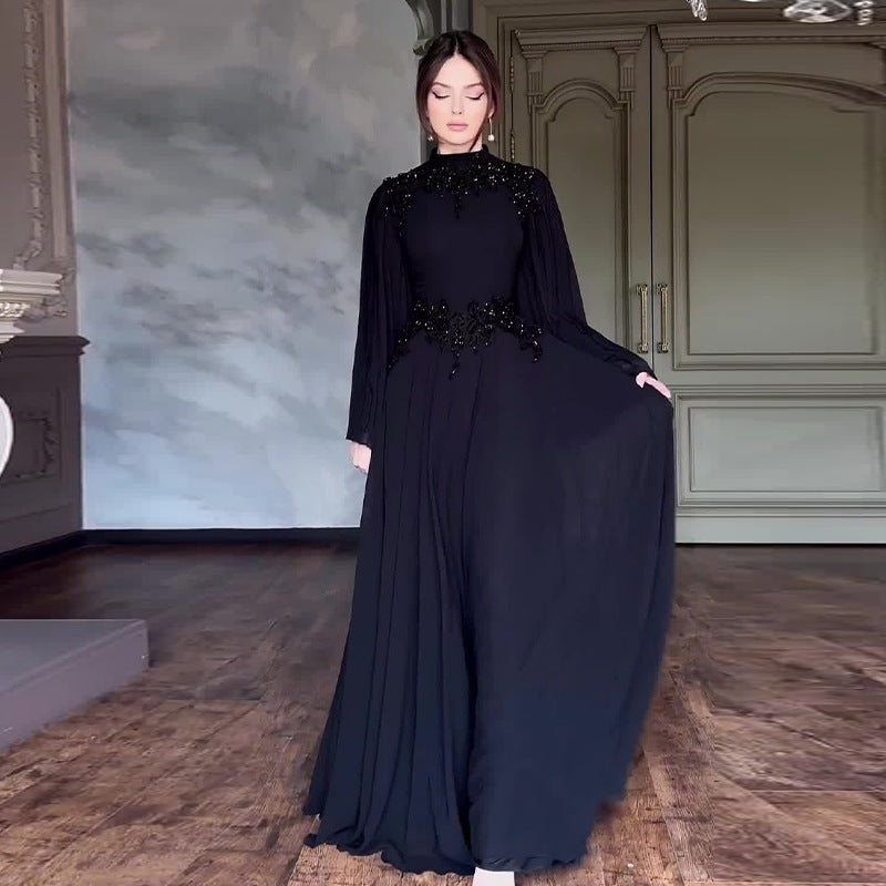 ✨ Nafatou – Robe Orientale Élégante 🌙🖤