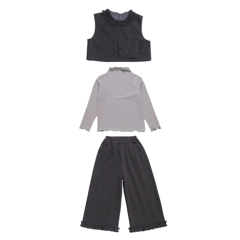 Gilet à volants & pantalon | Style tendance automne