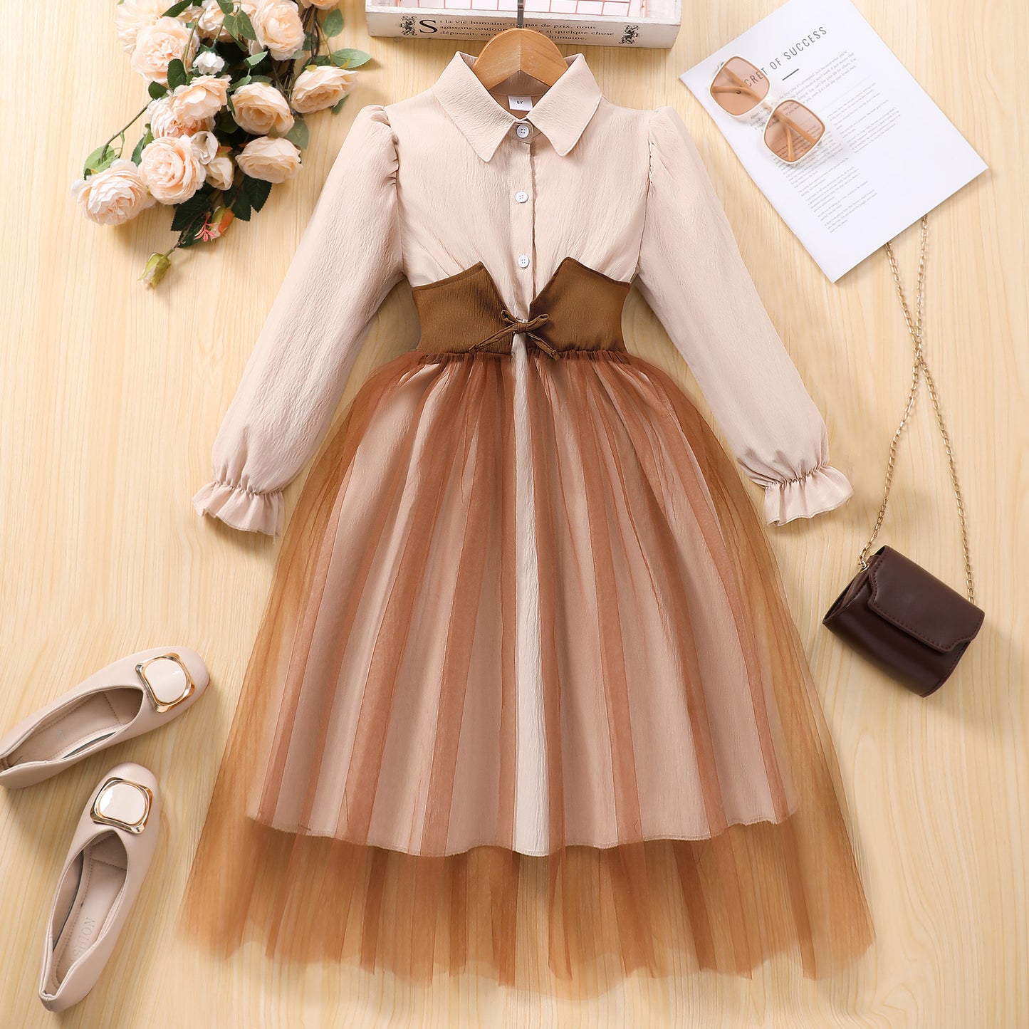 đ§ââïž Robe Fille Tendance avec DĂ©tail en Tulle â ĂlĂ©gance & Style