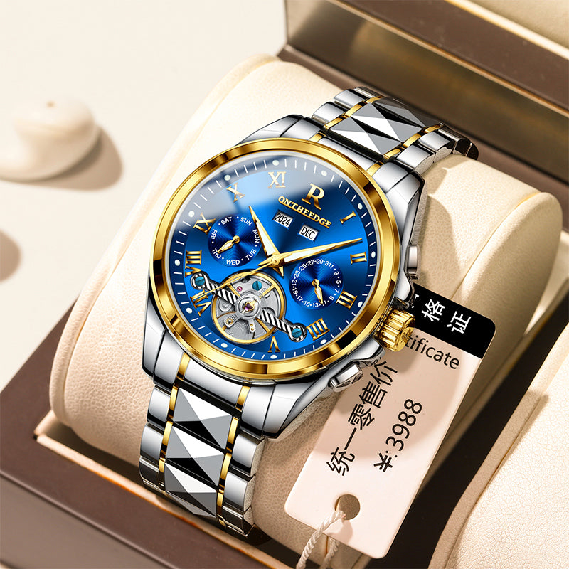 ⌚ KÉBA – Montre Automatique Prestige Homme Or & Acier 💼✨