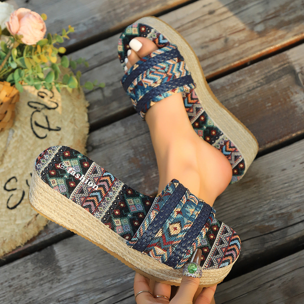 Casual Fabric Slides