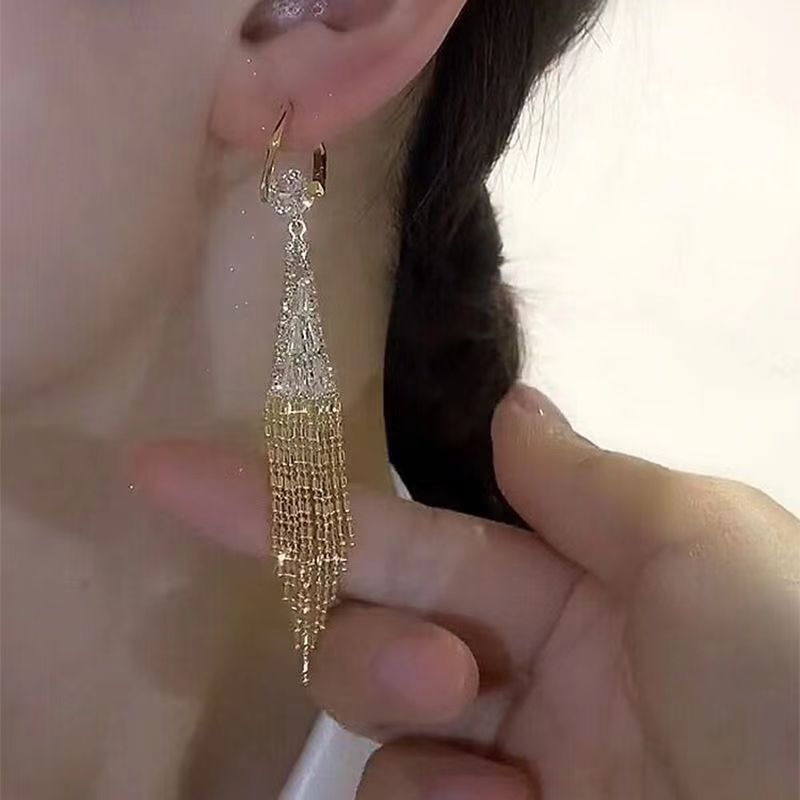 Women's Fashionable All-match Wheat Tassel Earrings