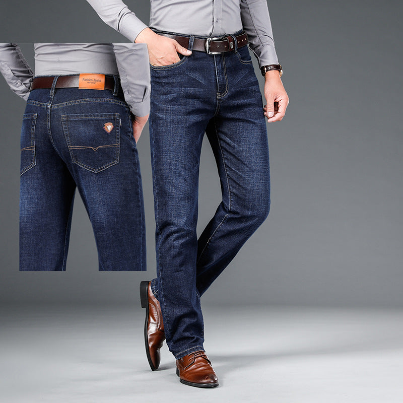 Men's Fashion Personality Spring Jeans Loose Straight