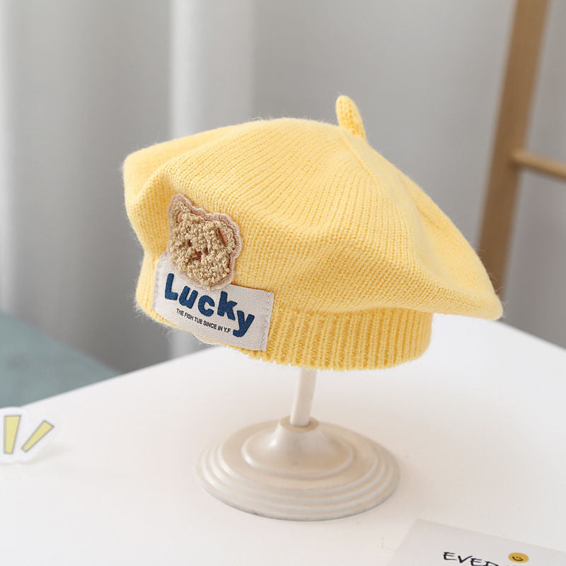 Children Beret Autumn And Winter Thermal Knitting