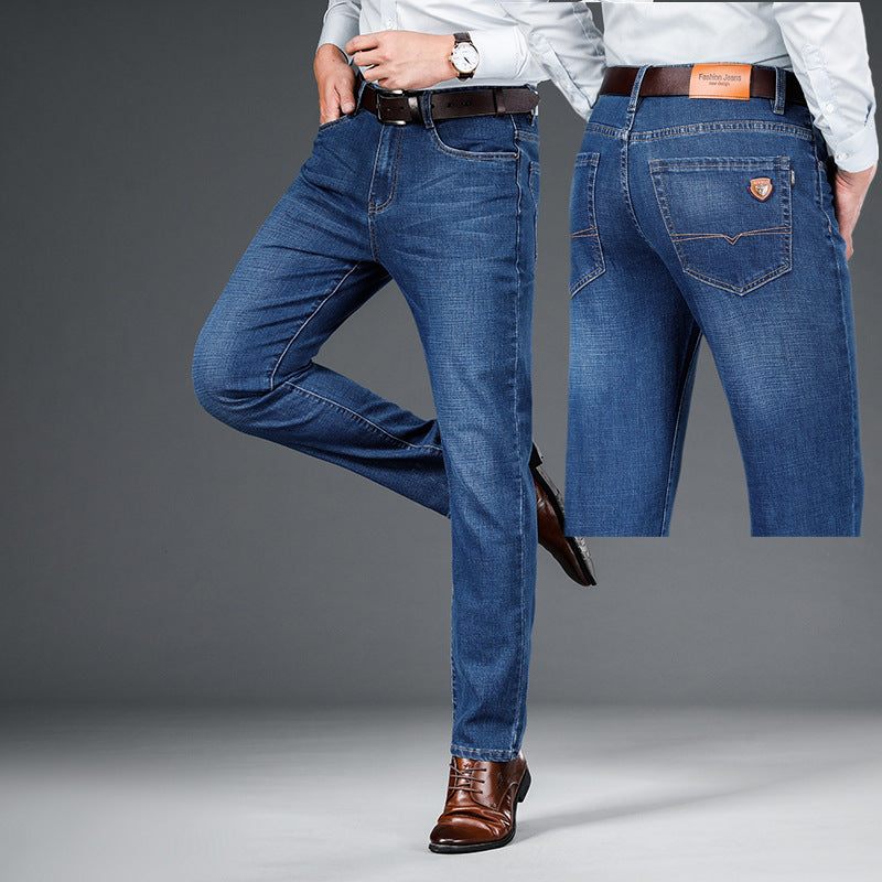 Men's Fashion Personality Spring Jeans Loose Straight