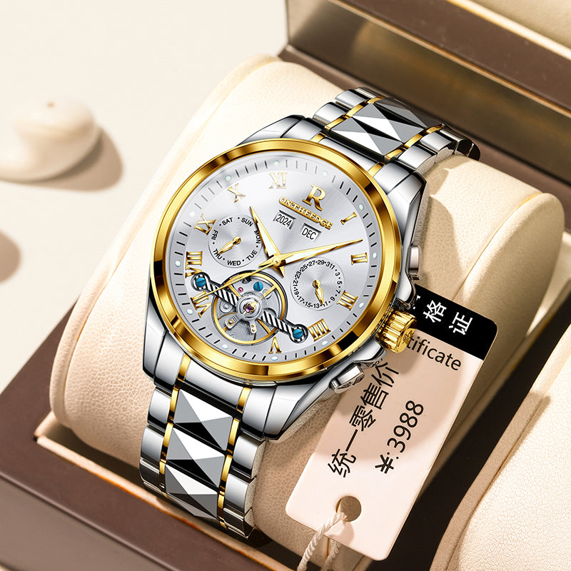 ⌚ KÉBA – Montre Automatique Prestige Homme Or & Acier 💼✨